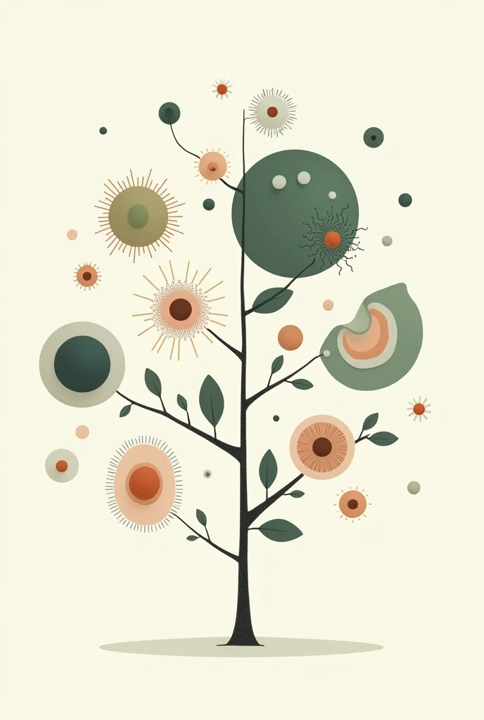 Procarionte: membrane, Parede celular, nucleoid, Ribosomes.
Animal Eukaryote: membrane, core, Mitochondria, Ribosomes.
Plant Eukaryote: membrane, Parede celular, core, chloroplasts, vacuole.