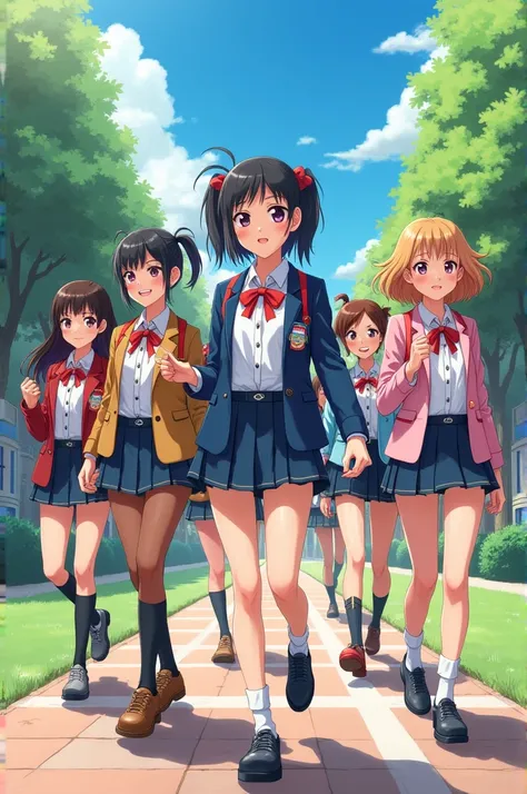 Chindo girls wear funny school uniforms