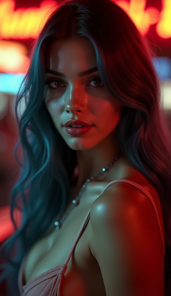 zPDXL2, close-up, portrait, beautiful girl full naked with vivid (colored hair:1.3), long hair, at the saloon at night, NAKED, (score_9, score_8_up, score_7_up, score_6_up, score_5_up, score_4_up, high res, 4k)
Negative prompt: 3d, covered nipples, nsfw, c...