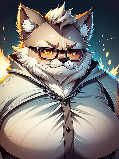 Fucking, Wolf,cute,kimono、Glasses、Are fat