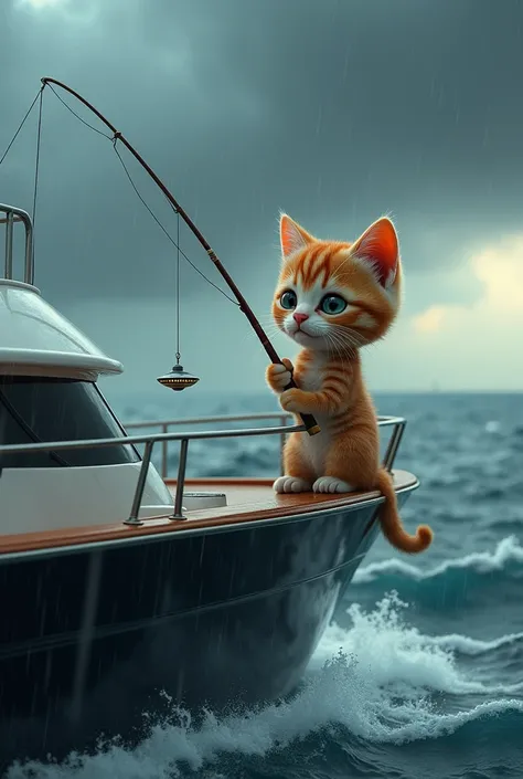 Kitten fishing、Big head、Rough Seas、Yacht、Fished UFO