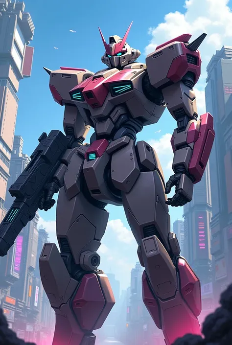 Robot mech big futuristic gun abilities anime