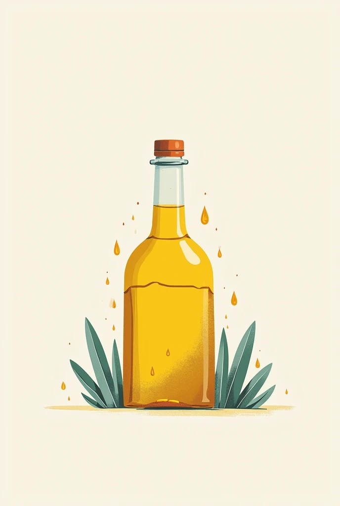 Poster about used cooking oil, the picture is very simple 