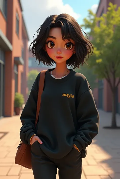 Kayla Cooper (18 ans)

Classe : Université
Apparence : Peau blanche, cheveux noirs, yeux marron.
Personnalité : Excessive, colérique, avec une tendance à shabiller en noir et des vêtements larges. Version pixar