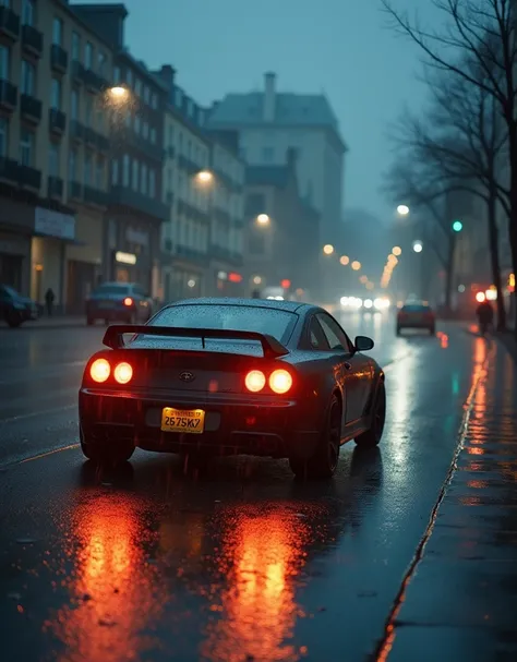 Beuldor Car in the rain