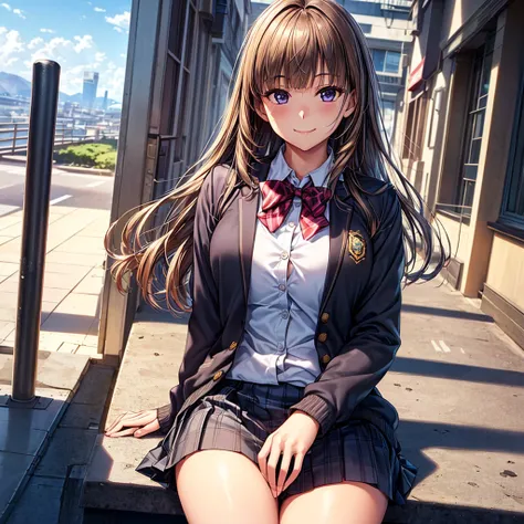 ((Masterpiece, Highest quality, High resolution, Hyper HD, Pixel perfect, Depth of written boundary, 4K, RTTX 10.0, High resolution))), One beautiful person:High school girls,, Japanese, Perfect Face,, (Realistic:1.2), View your viewers, Cute and symmetric...