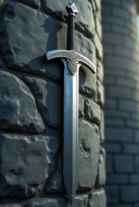 Wall with vikings sword