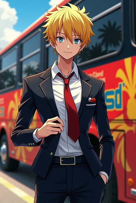 anime character Sanji vinsmoke bussid livery 


