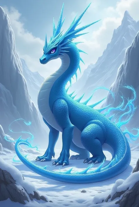 A legendary dragon and ice pokemon