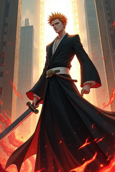 Crie um personagem de Bleach, in the Bleach line, com uma Bankai 