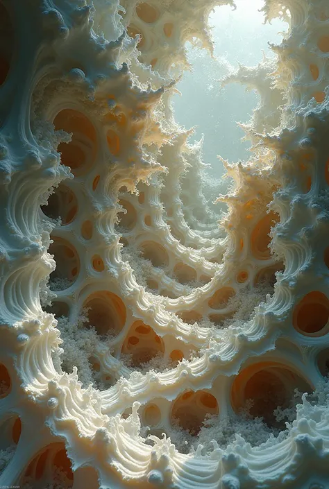 3d fractal steam and haeckel style