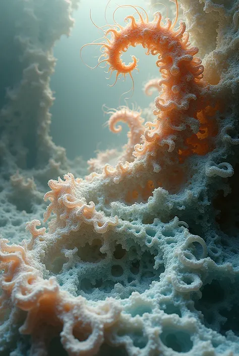 3d fractal steam and haeckel style