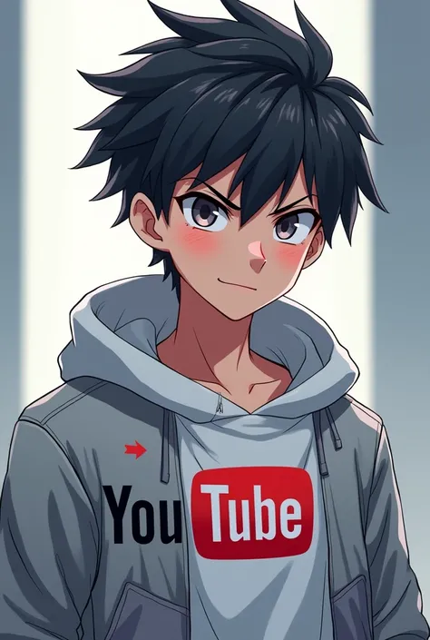 MAKE A ANIME CHARACTER A BOY ATTITUDE BOY YOUTUBE LOGO WITHOUT TEXT IMAGE COLOUR SILVER