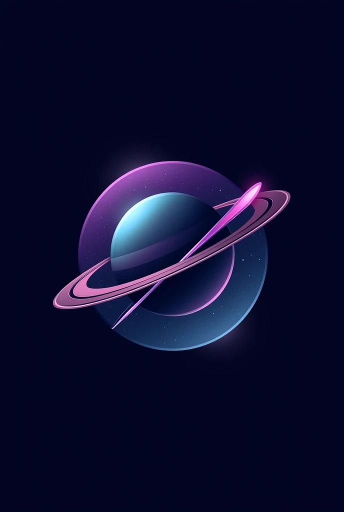 I&#39;m going to set up an astronomy group like NASA. Create a logo for the astronomy group. Add Saturn and have purple, blue and black colors with a more modern style with the name ASTROXPLORER and that it has the same symbol that NASA has but in the name...