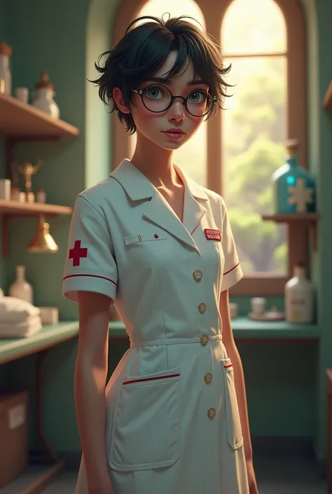 harry potter dressed as a nurse