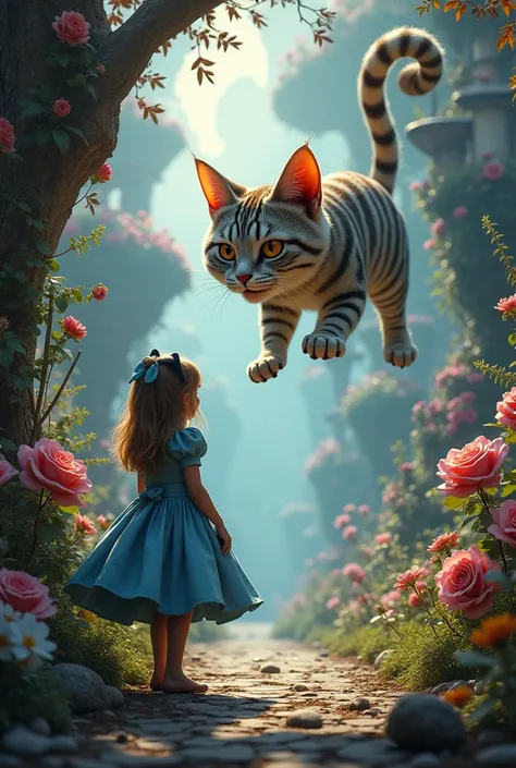 Alice and the Mad Cat in Wonderland
