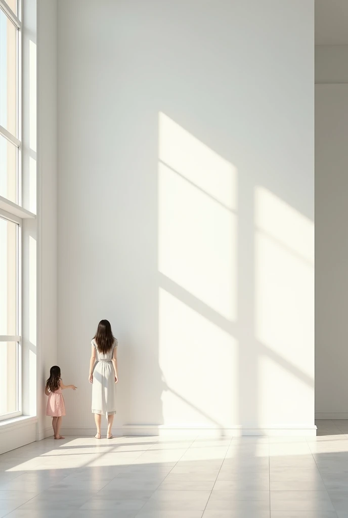 Create a room with windows on the sides, make a wall white, Place two people in the corner of the wall a little away from the wall and watch in amazement.