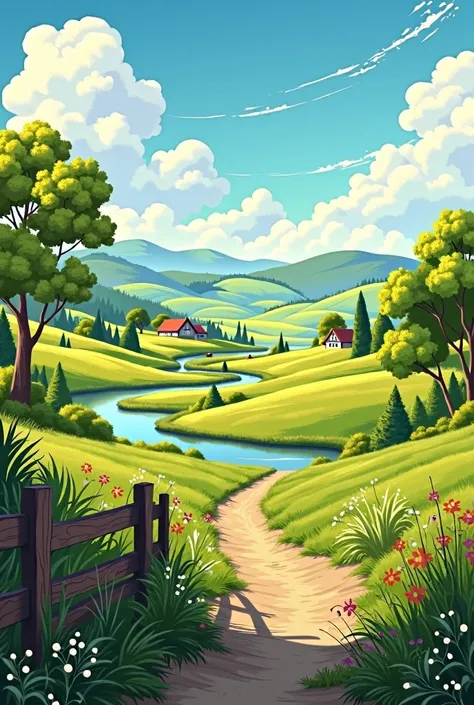 a countryside landscape


