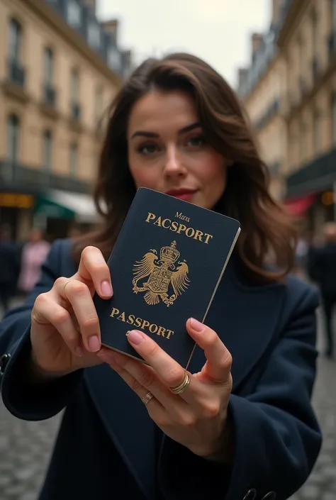 a french passport that belong to Mrs Margaux DEBEUIL