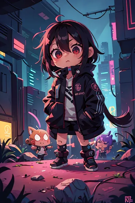 Chibi cyberpunk chat