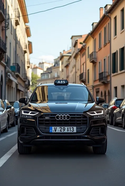 Black Audi Q5 taxi with number 414. Body flocking inspired by Marseille metropolis taxi.fr I want to reach the towns of the Berre pond for medical and tourism (station transfer, airport and cruise terminal)
