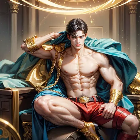  his name is Dean of Themyscira but his super hero name is Wonderboy he is a is a noticeably tall and fair-skinned man with straight waist-length black hair, blue eyes, and broad shoulders.he is ageless and attractive in appearance, sporting a slender and ...