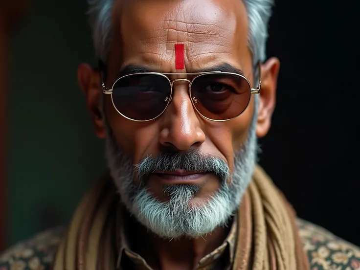 a medium shot of India Men with sunglasses.