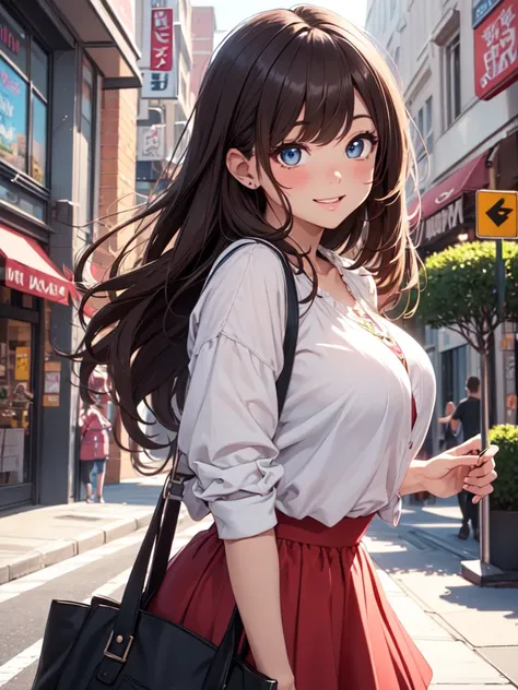 ((masterpiece)), ((best quality)), (ultra-detailed), ((kawaii)), cute, (lovely), ((extremely detailed)), 4K, (8K), best quality, (beautiful), illustration, body shot, dynamic pose, urban, summer day, young woman, a cute girl, 1girl, solo, college student, ...