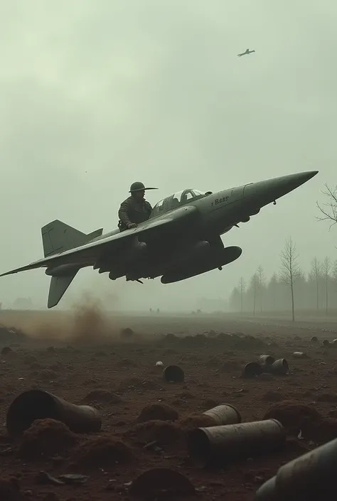 A helldiver lands on the fields of Verdum 