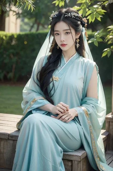 (((best quality))),(((ultra detailed))),(((masterpiece))),illustration,1girl, Change-like beauty, splendid Hanfu, jade rabbit, moon, luxurious palace, long black hair, smooth fair skin, bright eyes, upturned lips, elegance, intricate patterns, soft colors,...