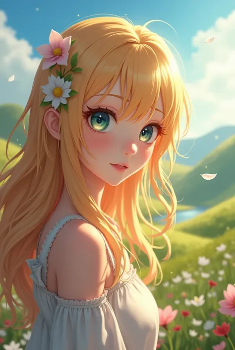 reality anime blonde girl fantasy 16 year old