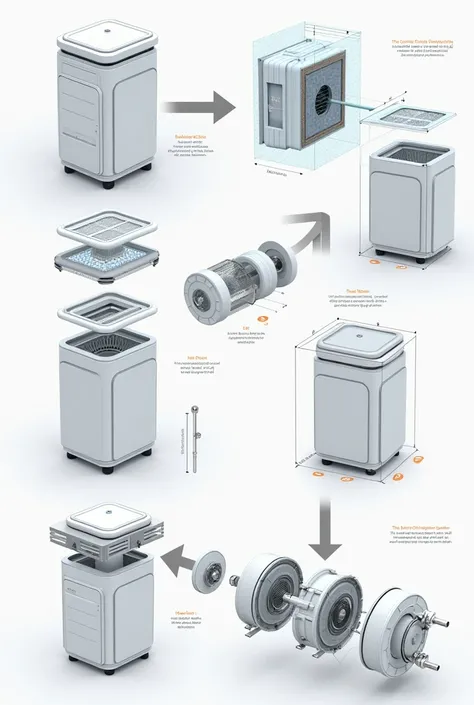 Step by step construction of a mobile air purifier
