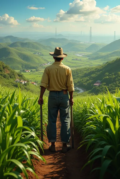 Create a realistic image for me that is a symbol of Brazilian agriculture 

