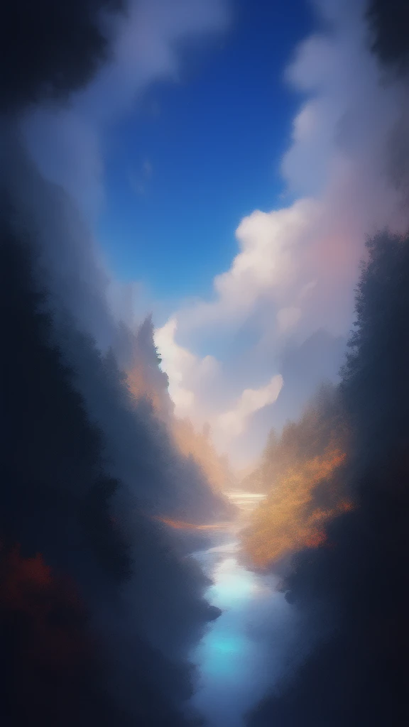 A hill station like makoto shinkai anime style 