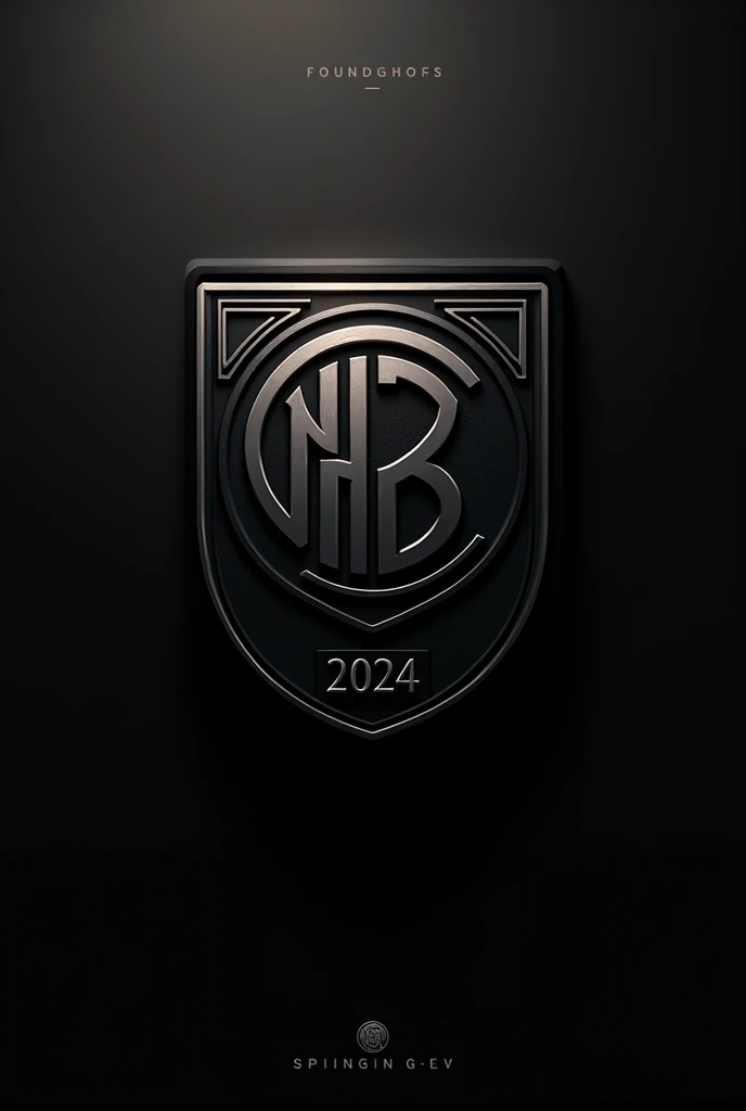 INTER BIRIGUI team crest with date 2024 as the club&#39;s start and black tones 