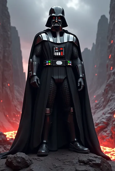 create an image of darth vader if he hadn&#39;t been injured in mustafar