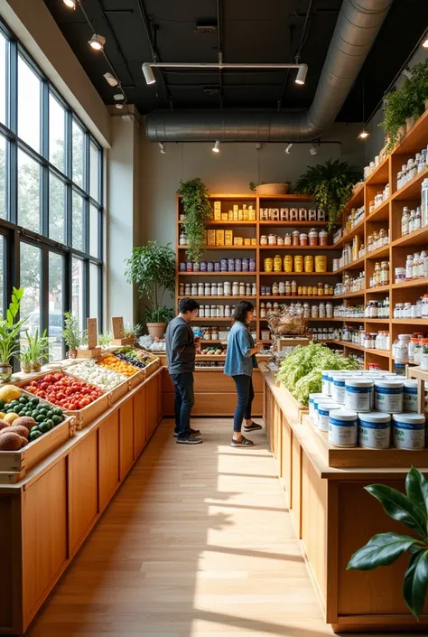 A store full of health products 