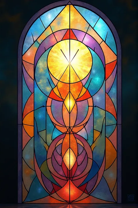 design for a stained glass that blends the inherent beauty of circle elements with your artistic vision. Consider how these mathematical shapes can convey your chosen message, theme, or emotion.

Use a digital graphing calculator for your task.

The design...