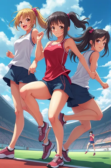 anime girls athletes
