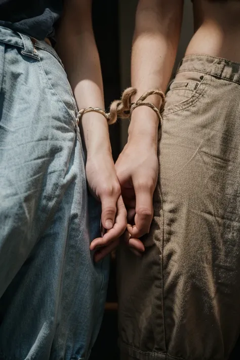 intertwined hands