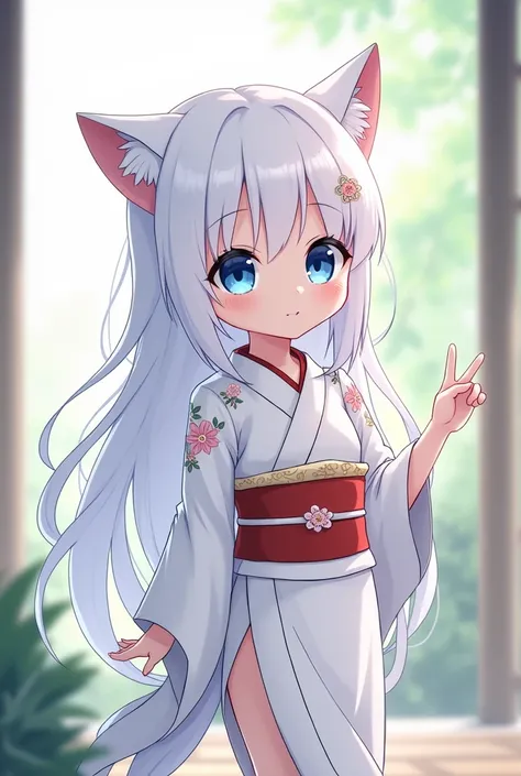 neko men big butt anime blue eyes white hair cute men kimono shota