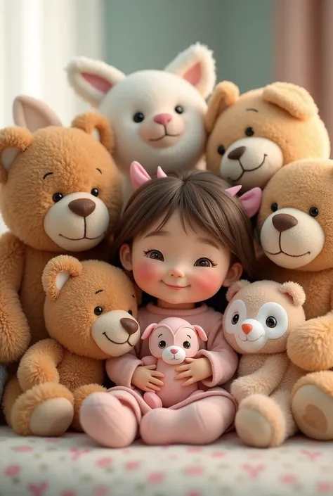 Cute image of stuffed animals including not only teddy bears for a cute Cancer girl 