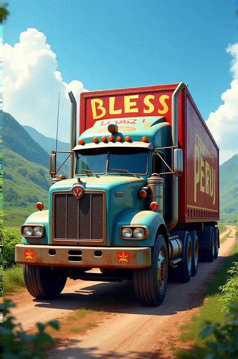 Truck saying BLESSPERU