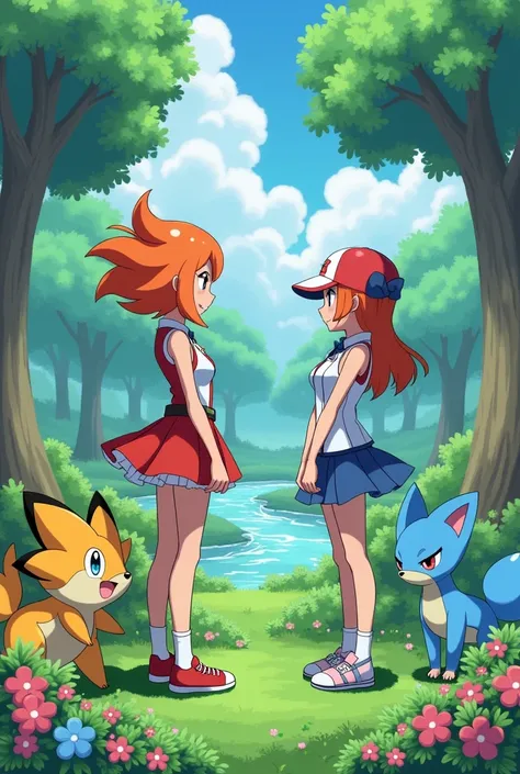 Make Misty and Serena from Pokémon meet for the first time 