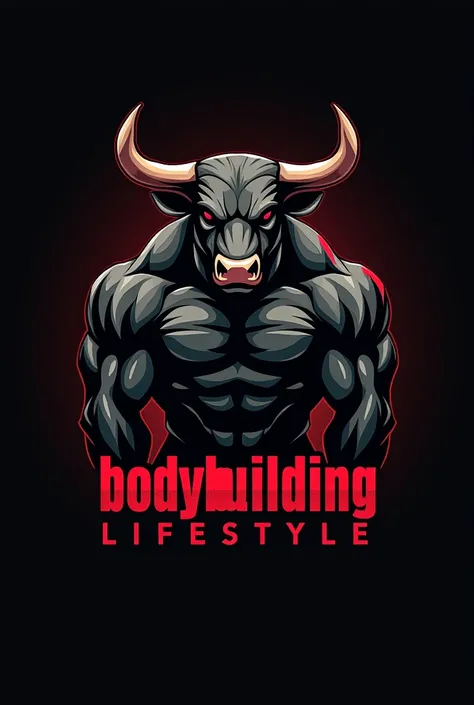 Design a powerful and dynamic logo for a brand featuring a strong, muscular bull as the central figure, symbolizing strength, power, and determination. The bull should have well-defined muscles, with a stance that conveys energy and dominance, embodying th...