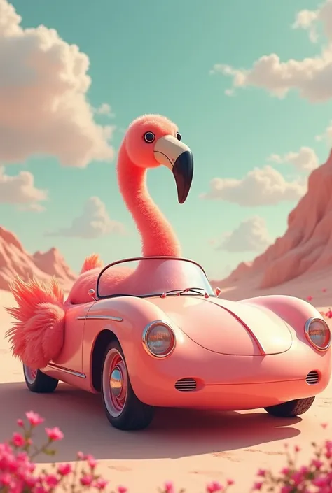 Flamingo car