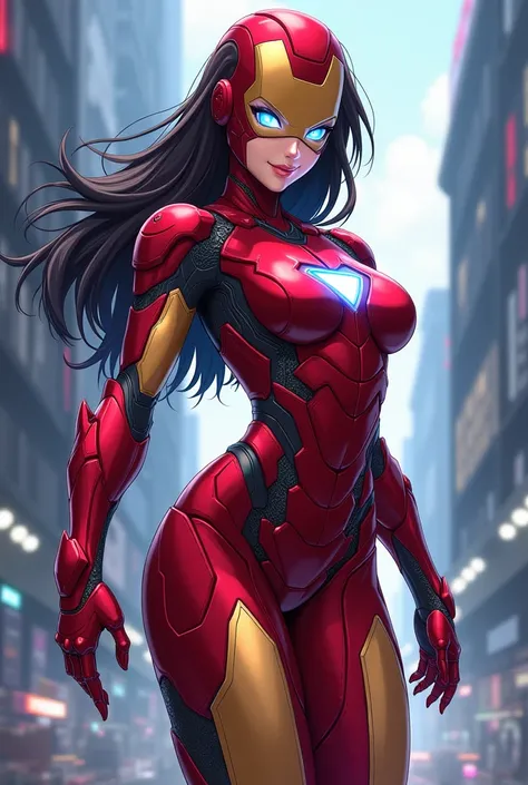 Anime with hot figure and face of iron man