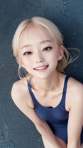 ((sfw:1.5)),((sfw:1.5)),((sfw:1.5)),((sfw:1.5)),((from above:1.5)),((Upper Body:1.5)) Korean Asian Teenager Photos、((Beautiful and cute idol girl:1.5))、Platinum Blonde Hair、11yo,((Narrow small eyes:1.2))、Thin face、Thin neck、((Slim body)),((skinny):1.5),((F...