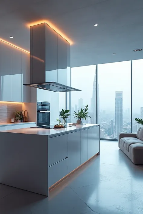 futuristic kitchen