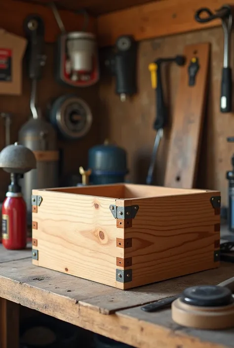 square workshop storage box